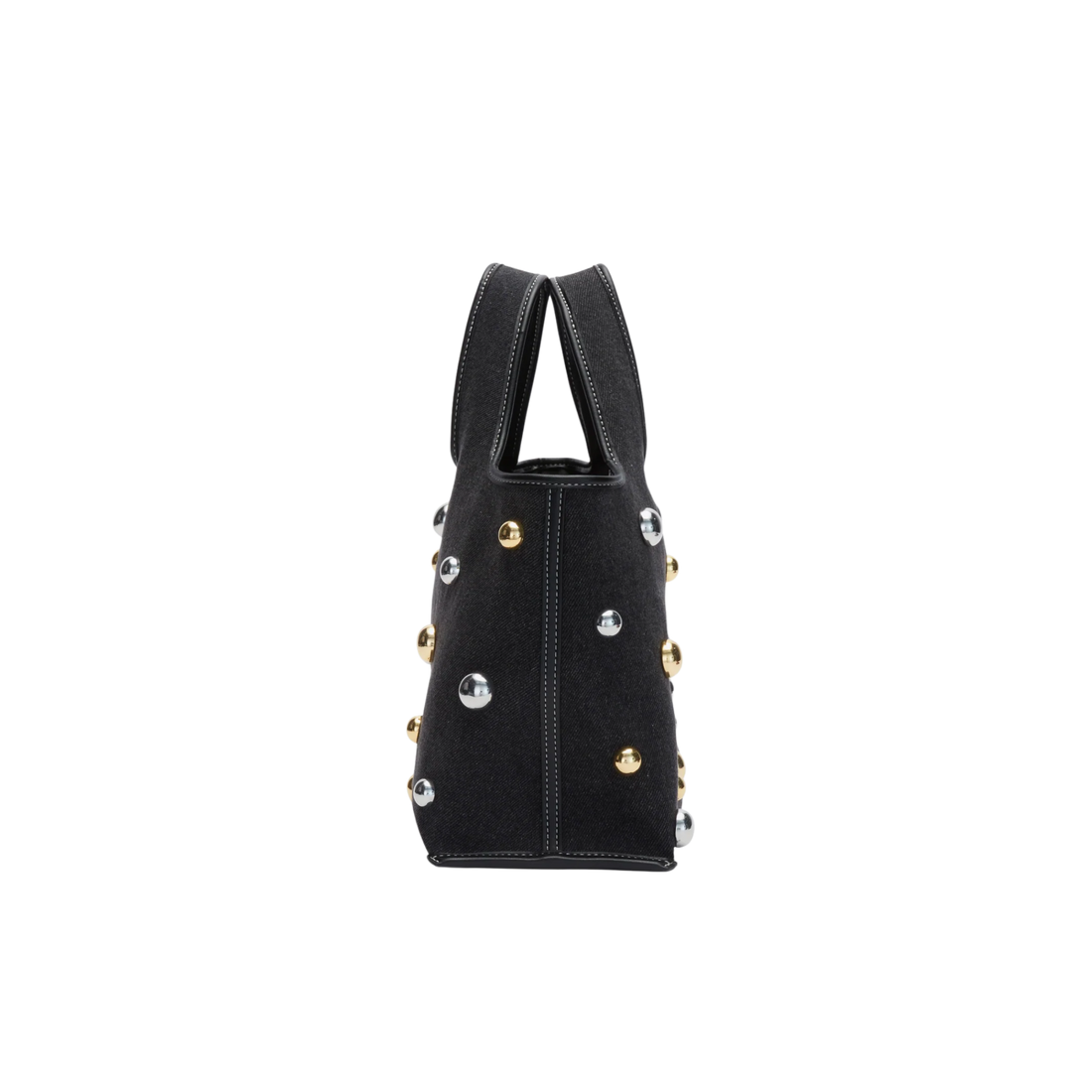 Denim Mini Embellished Market Tote