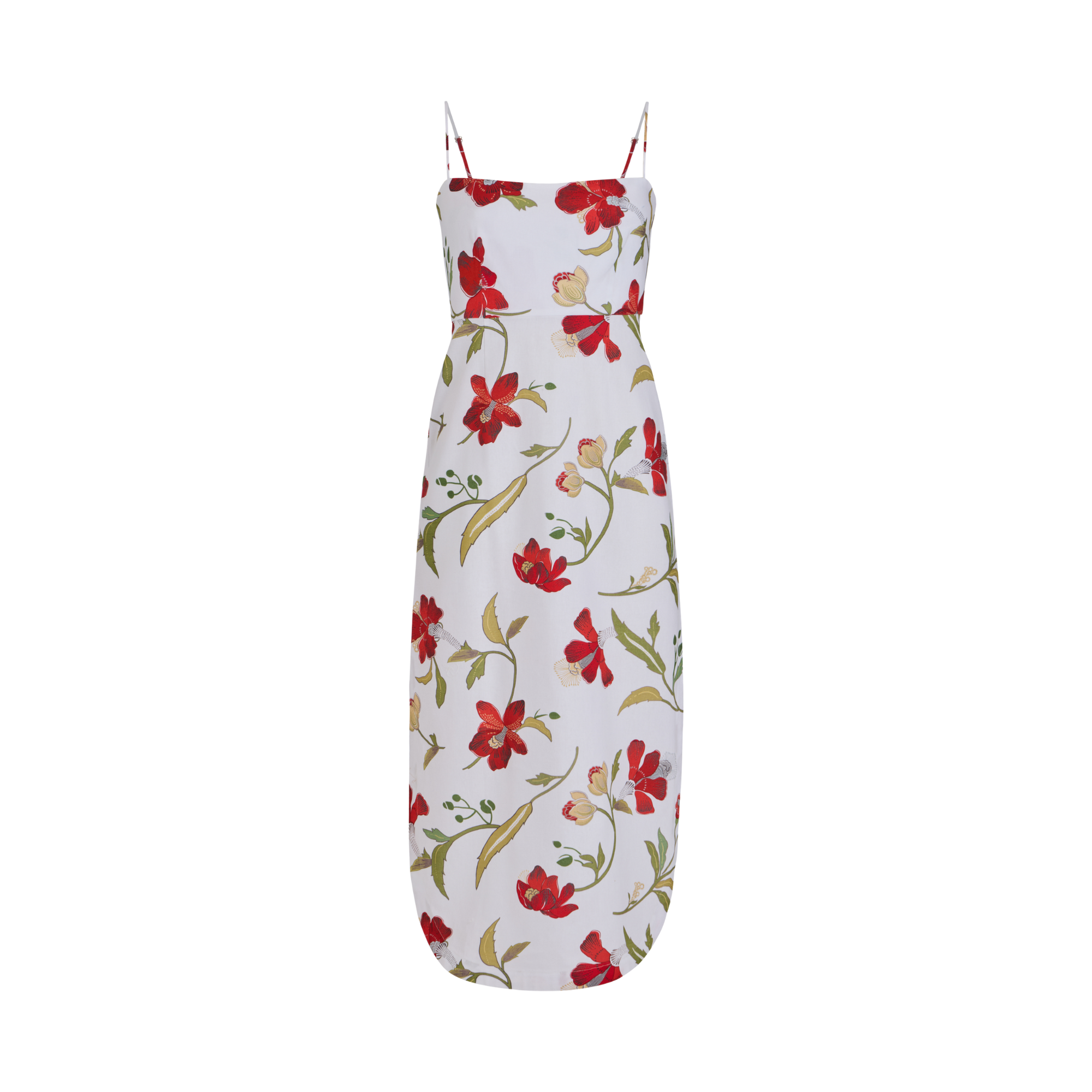 curved hem midi dress Beige Ribbed Curved Hem Midi Dress