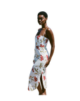 Curved Hem Midi Dress