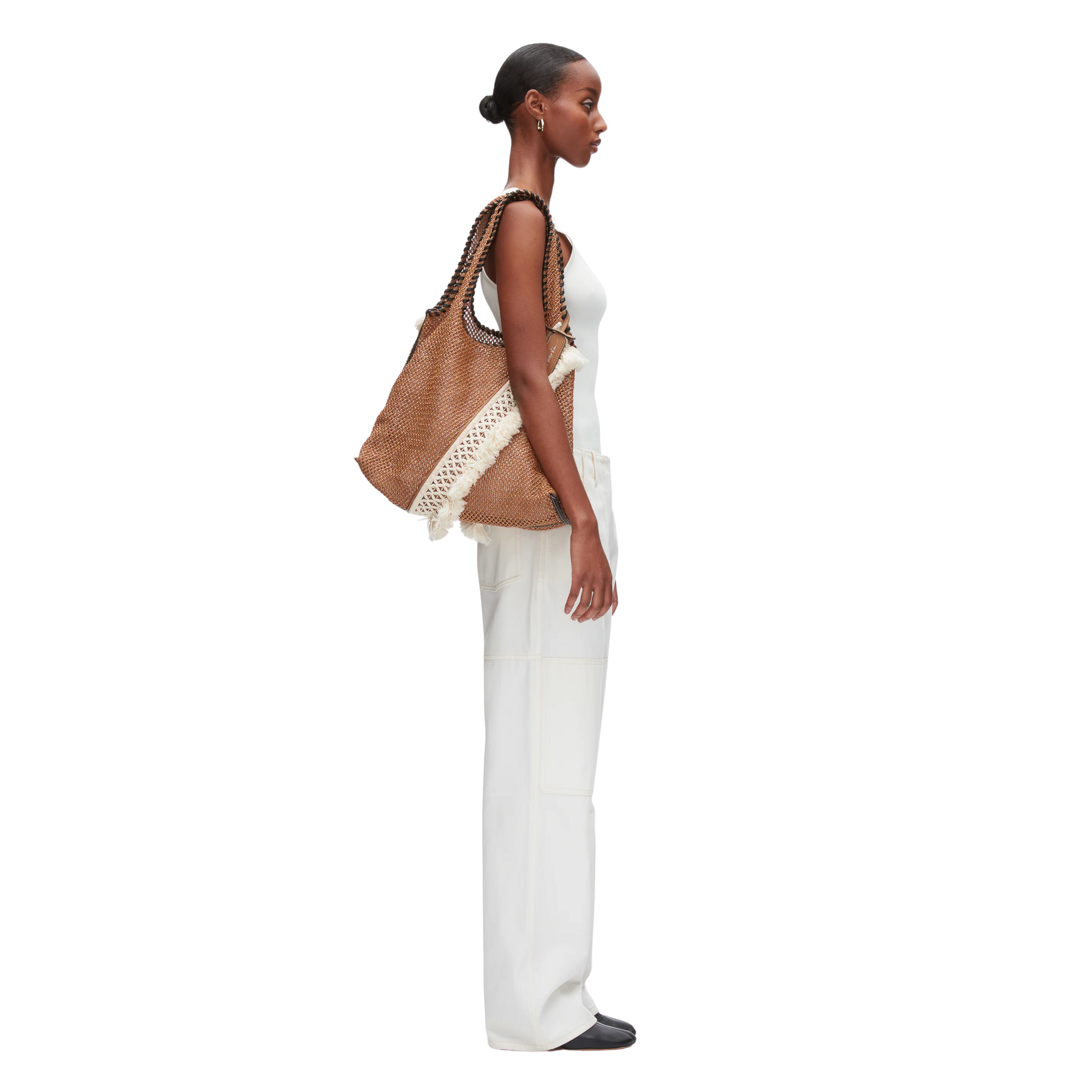 Raffia Fringe Market Tote