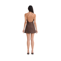 Tie Halter Mini Dress