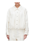 Snap Front Bomber Jacket