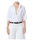 Frances Cropped Button Down