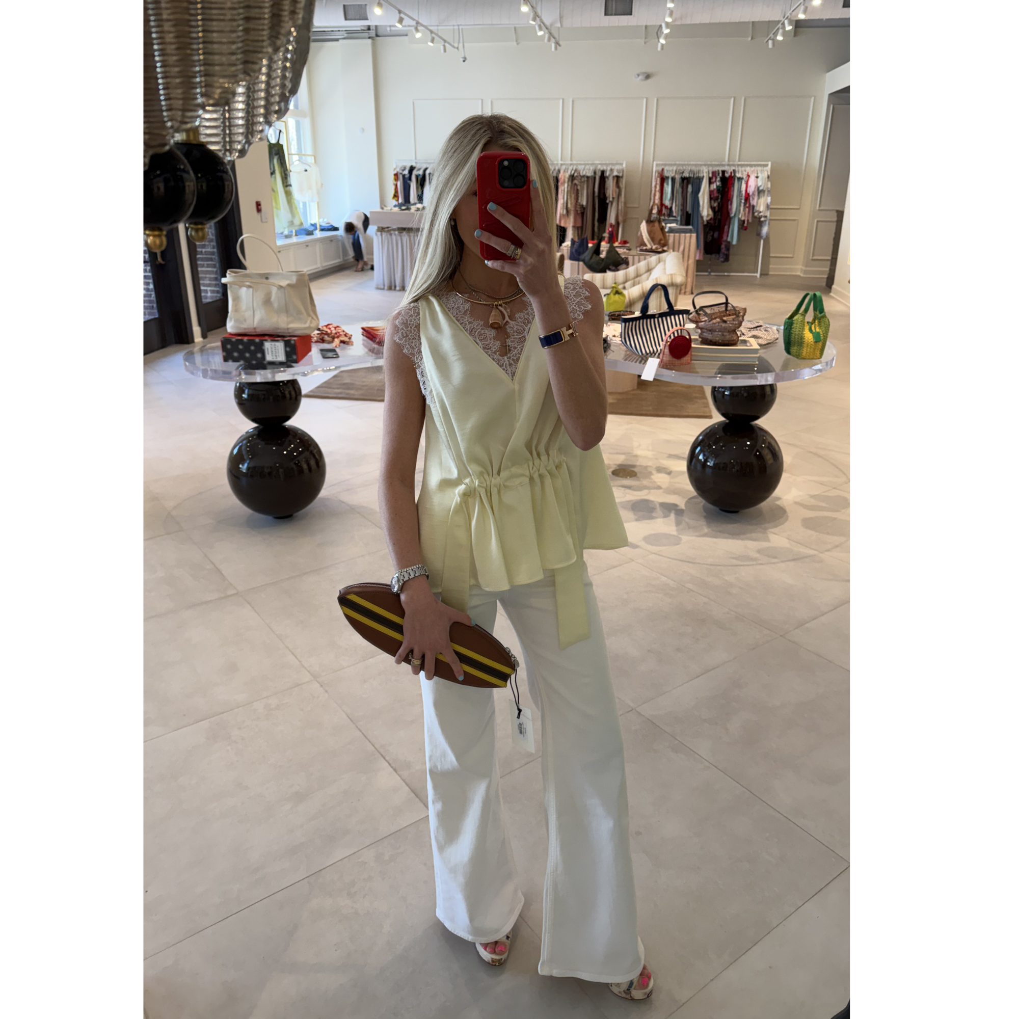 Sleeveless Lace Trim Top