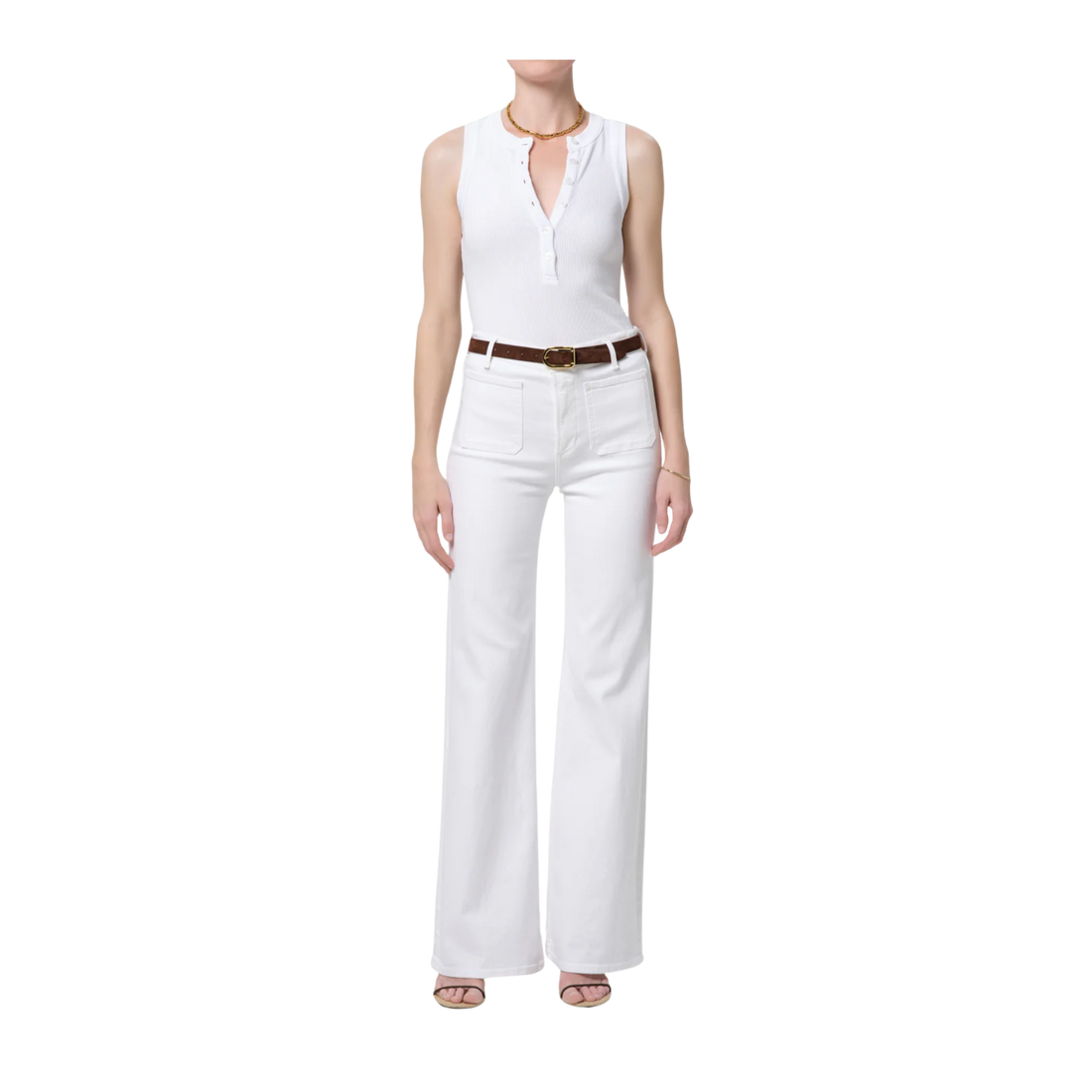 Kimberly Patch Pocket Flare Jean