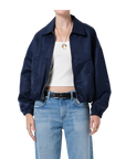 Bubble Hem Bomber Jacket