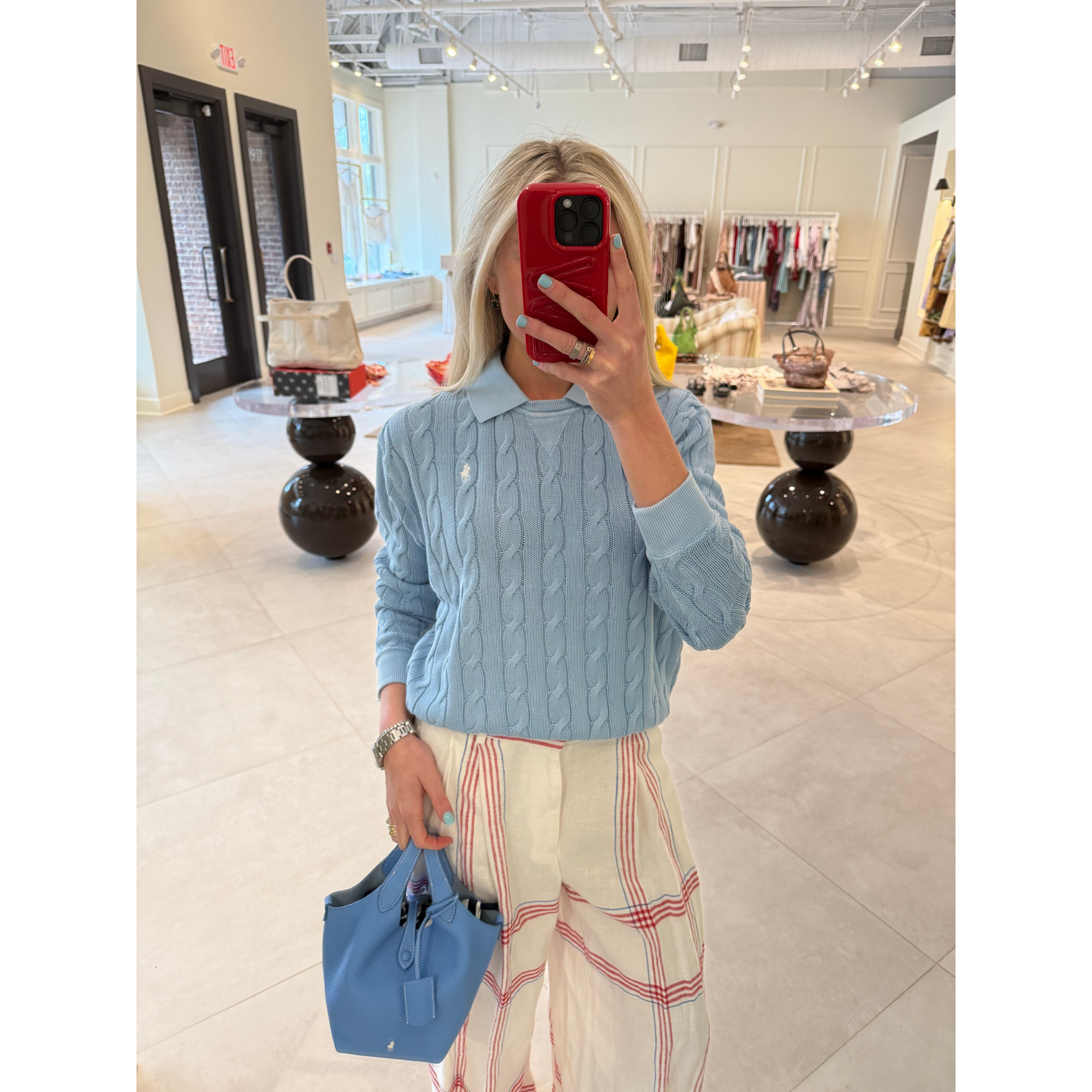 Cableknit Collar Sweater