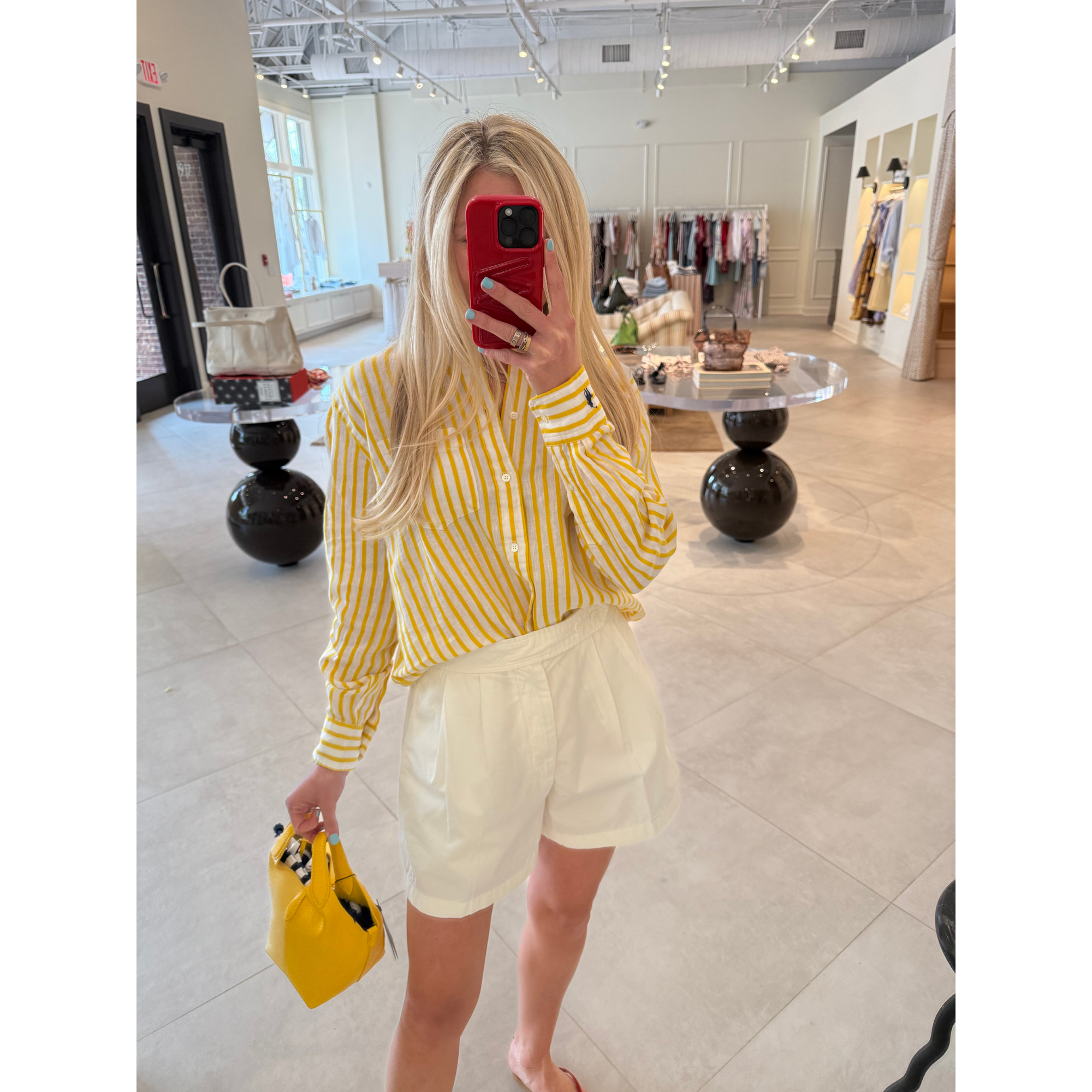 Oversized Stripe Linen Shirt