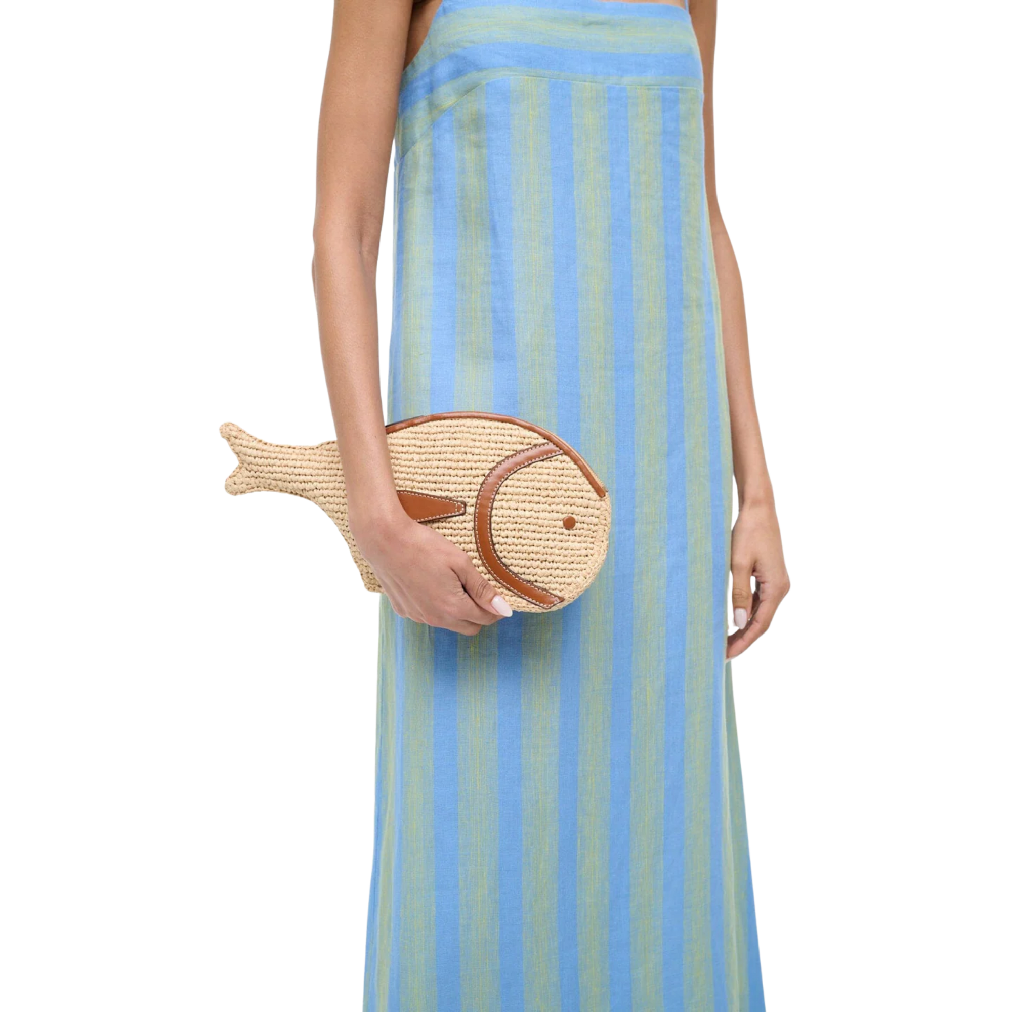 Pesce Raffia Clutch