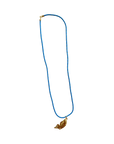 Blue Cord Fish Charm Necklace