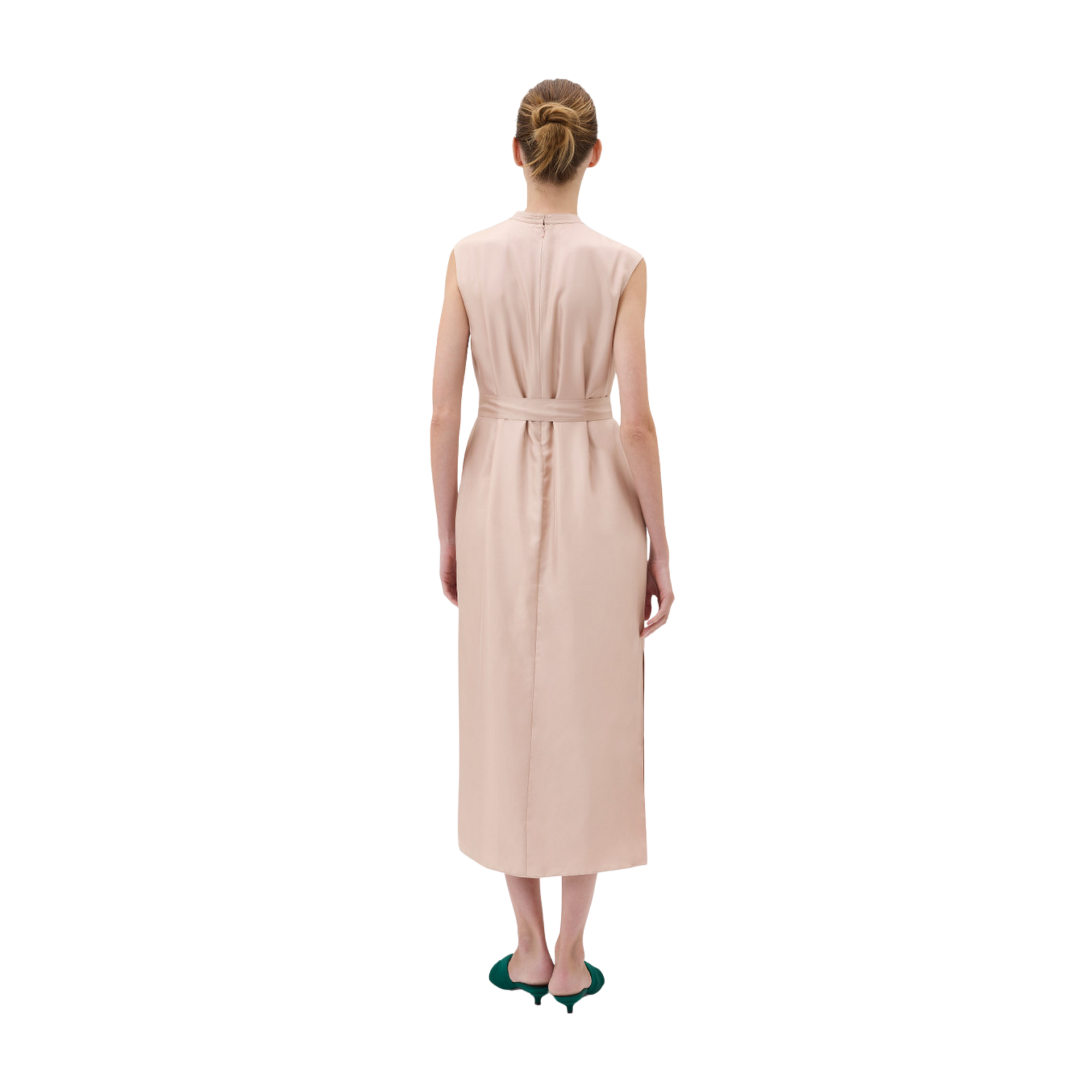 Ribbon Trim Sheath Dress