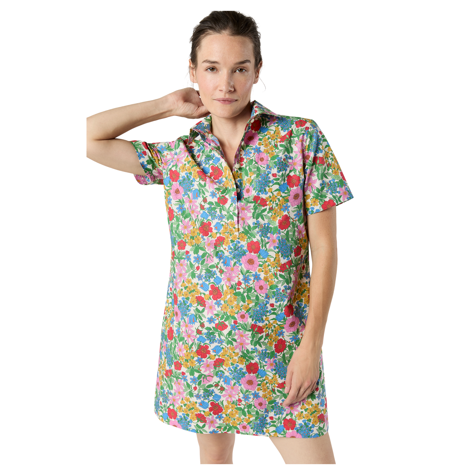 short sleeve popover dress Style & Co Petite Cotton Short Sleeve Popover Denim Dress, Exclusively at Macy's