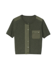 Short Sleeve Button Up Top