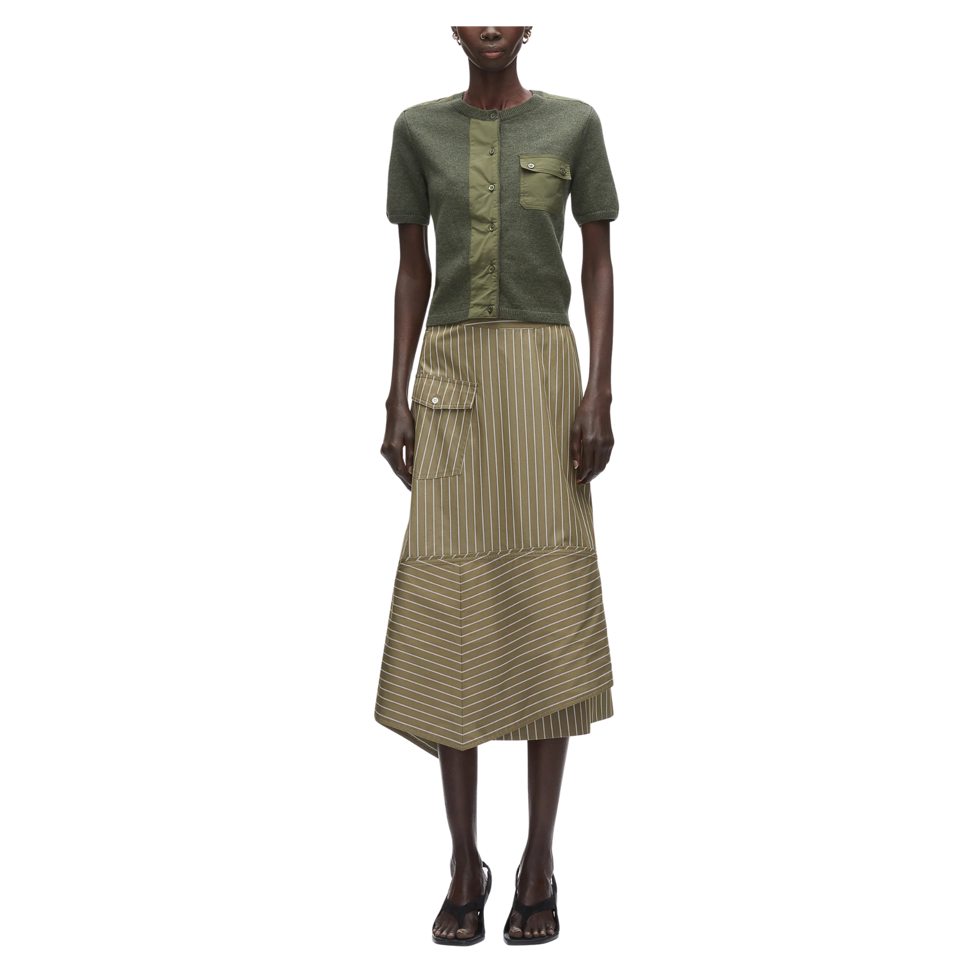 Short Sleeve Button Up Top