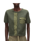 Short Sleeve Button Up Top