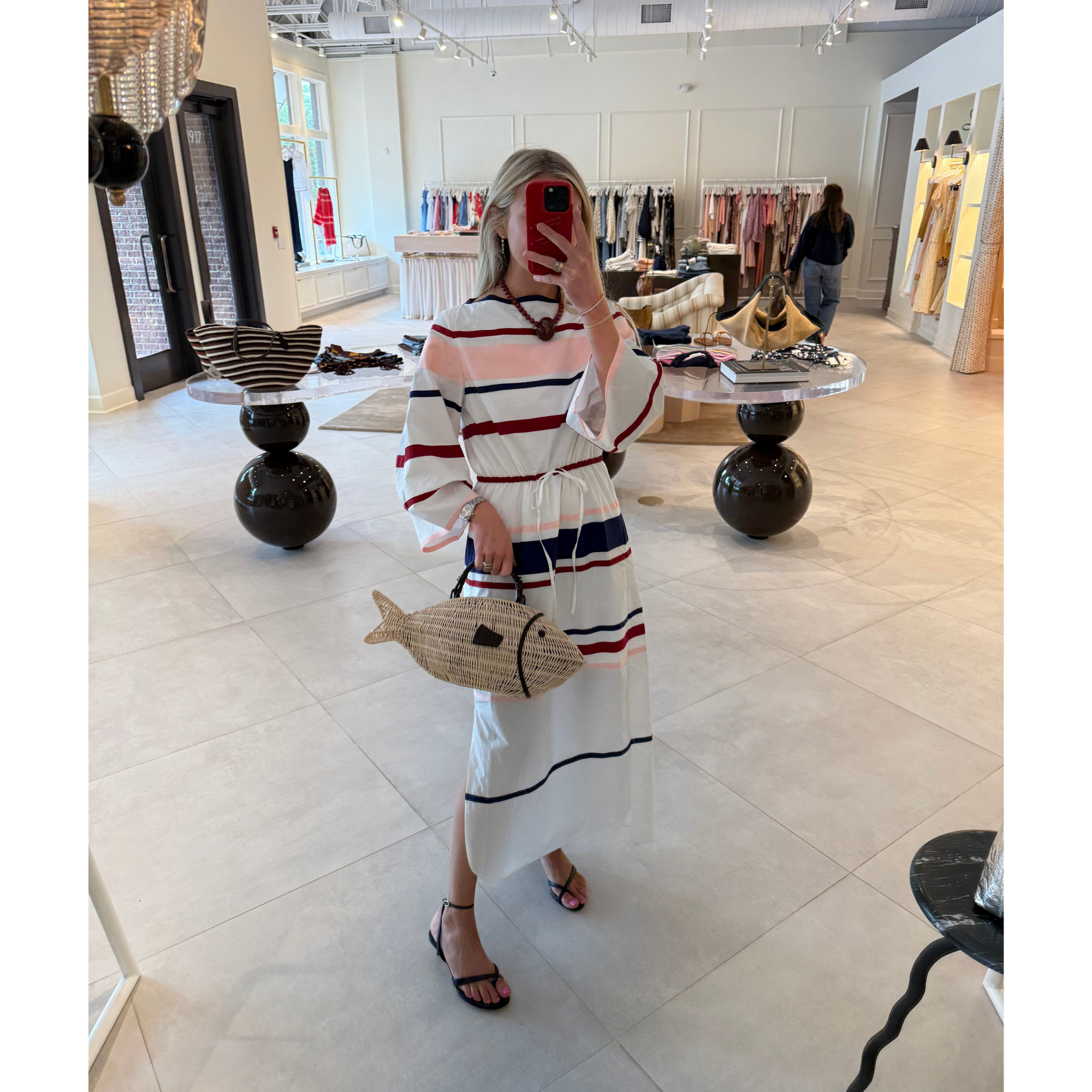 Ribbon Caftan Dress