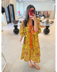 Kitty Tie Front Shirtdress