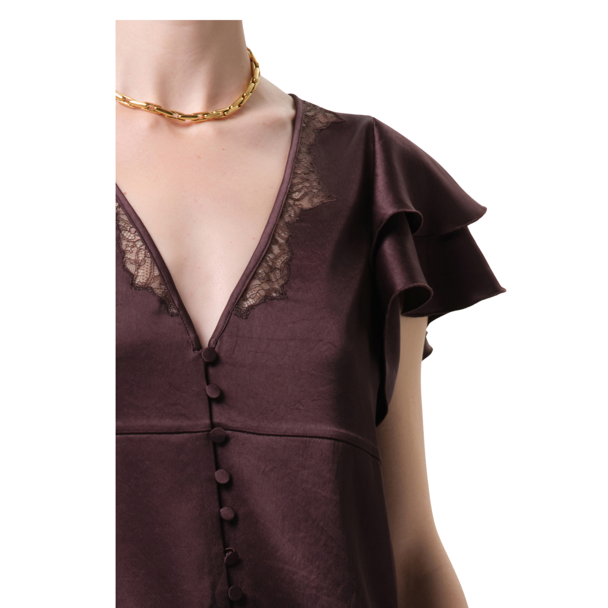 Lola Flutter Lace Sleeve Top