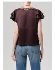 Lola Flutter Lace Sleeve Top