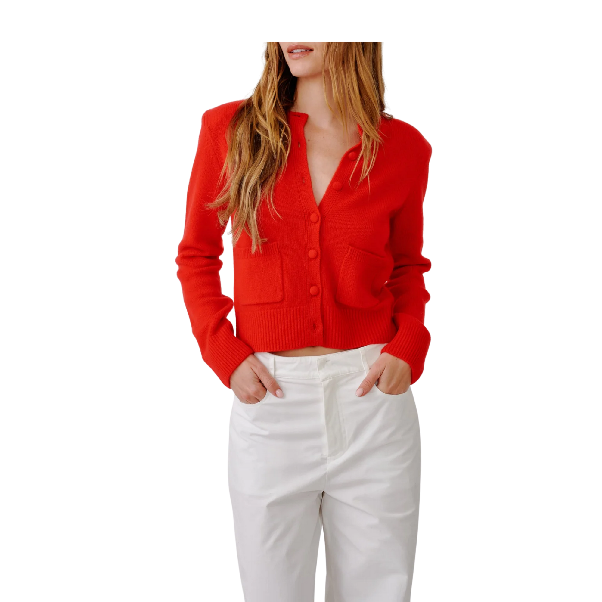 Emilia Shoulder Pad Cardigan