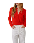 Emilia Shoulder Pad Cardigan