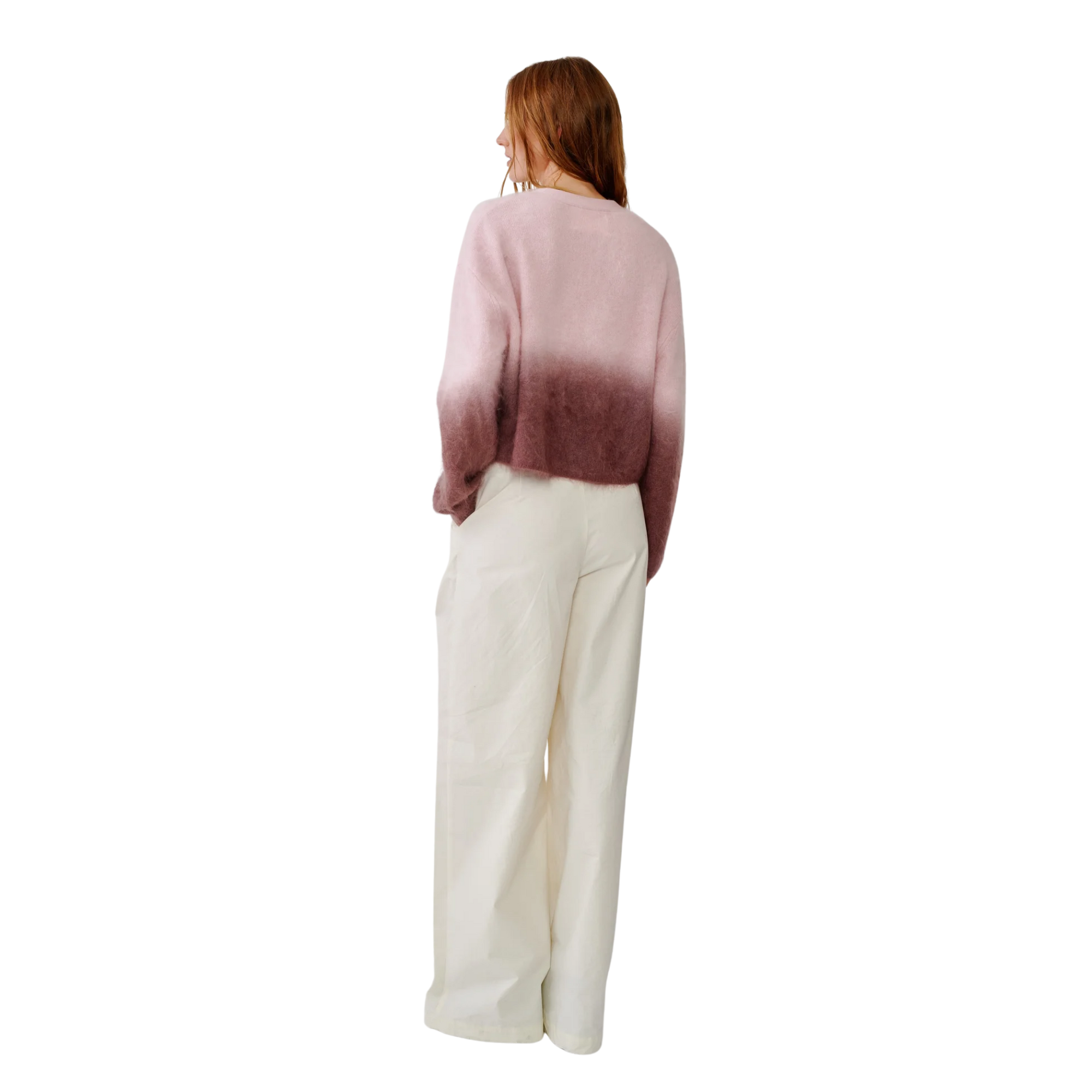 Jolie Cropped Ombré Cardigan