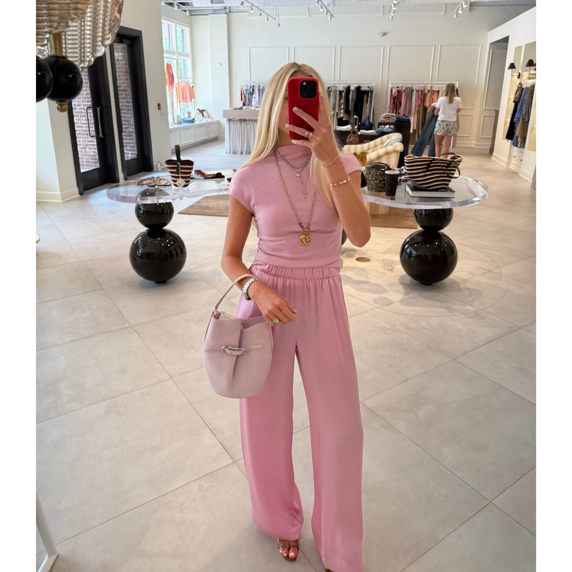 Karlie Slit Neck Tee