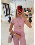 Karlie Slit Neck Tee
