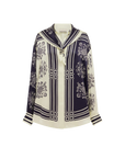 Banderra Scarf Silk Shirt
