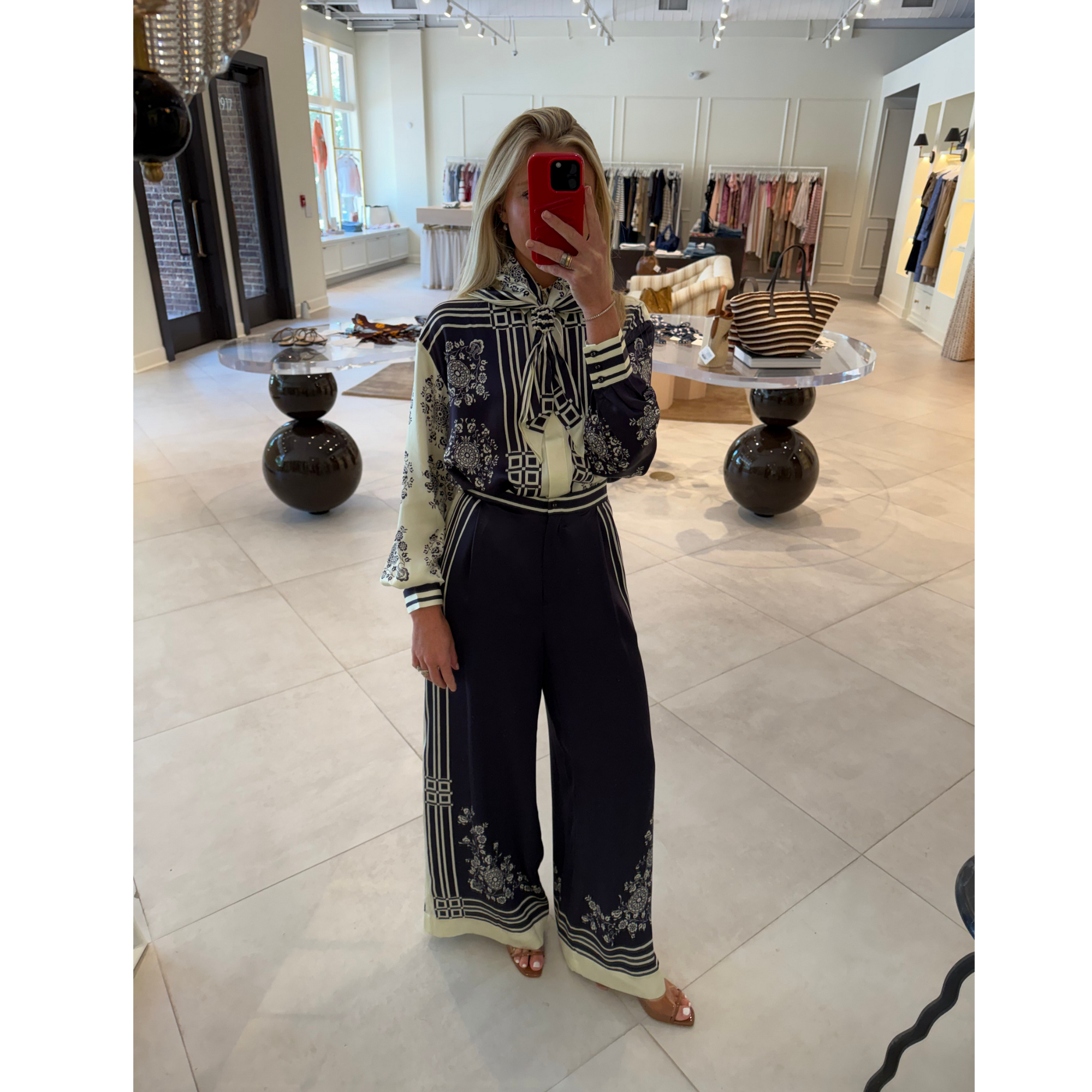 Banderra Scarf Silk Shirt
