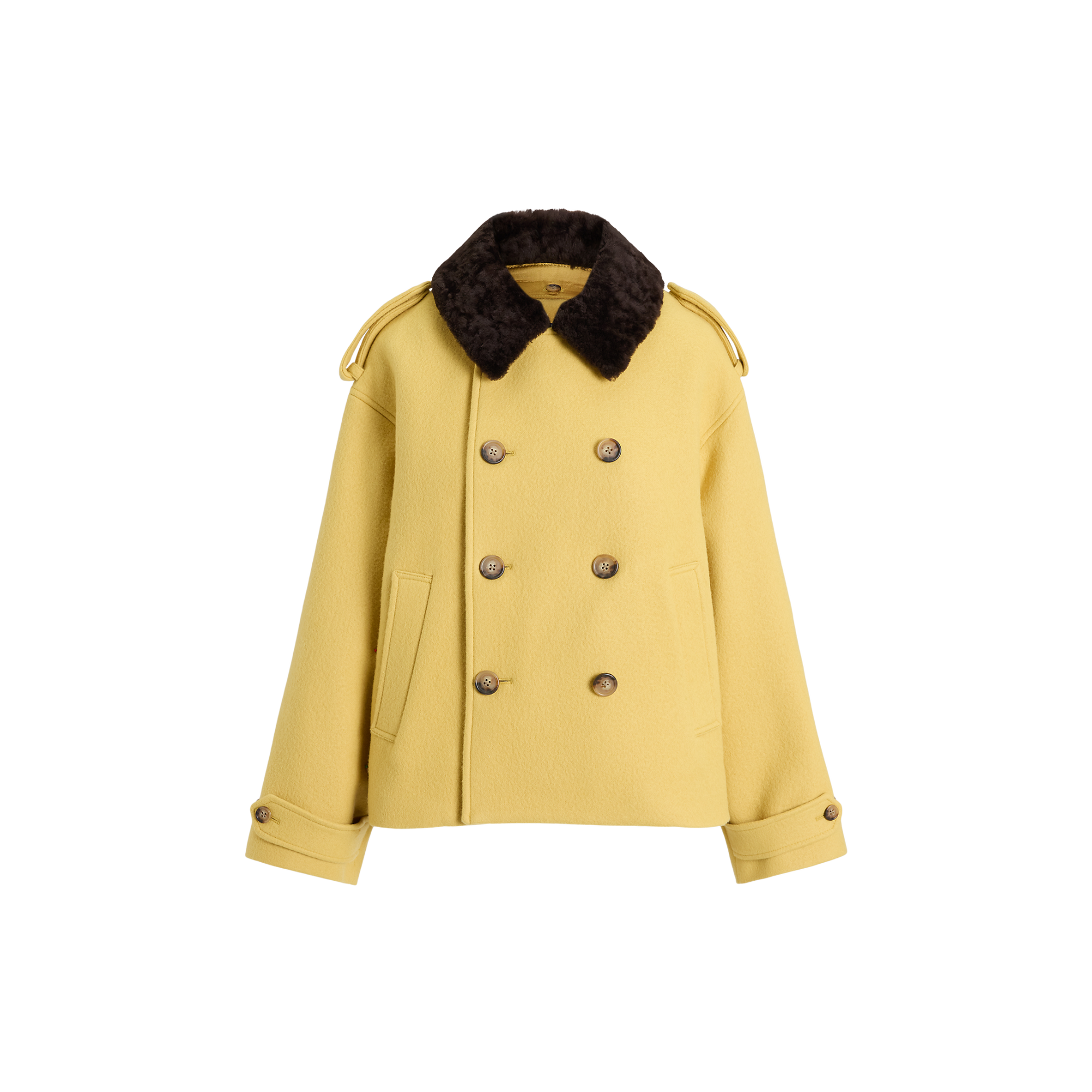 Shearling Collar Coat