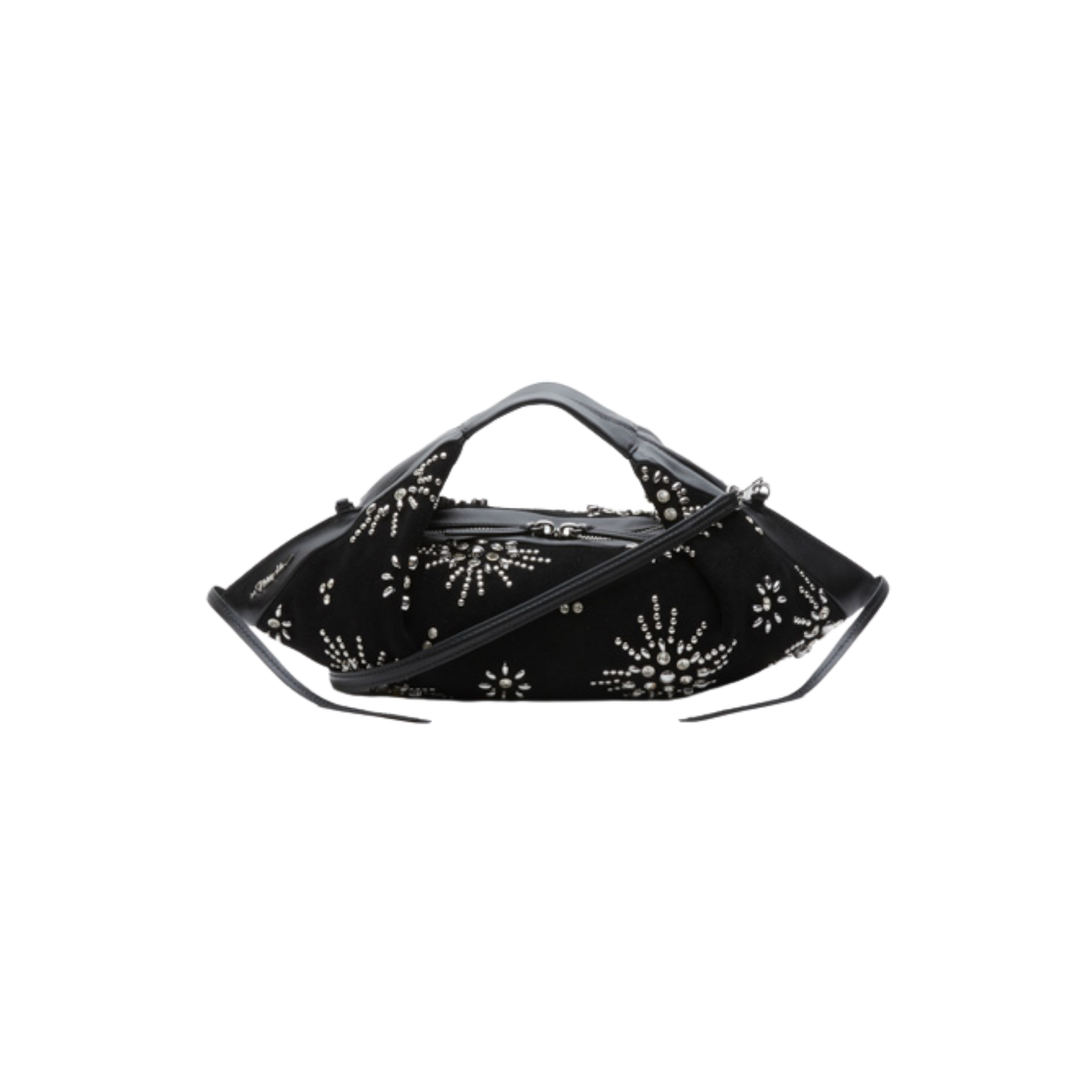 Studded Faux Suede Mini Luna Bag