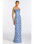 Rita Pleated Ruffle Gown