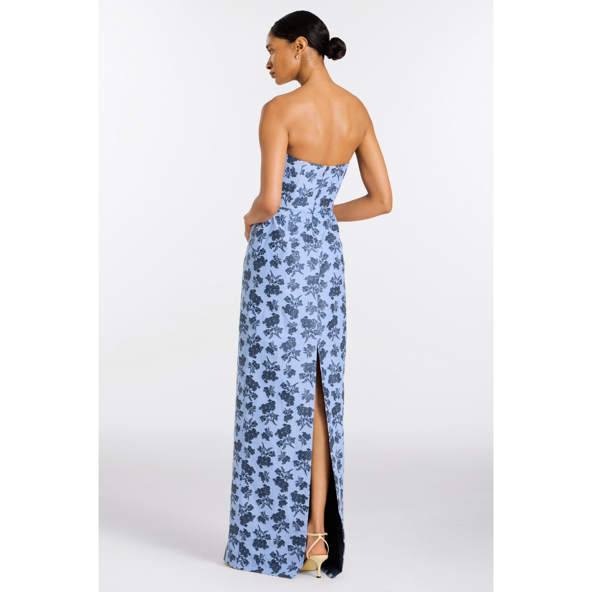 Rita Pleated Ruffle Gown