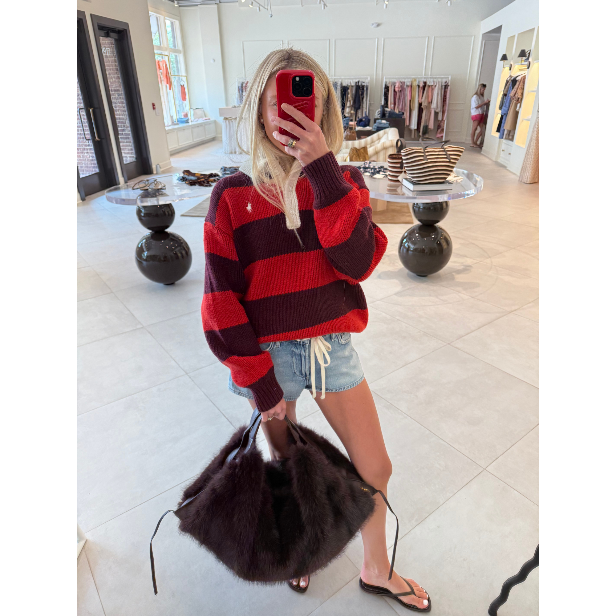 Faux Fur Luna Medium Bag