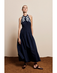 Dillon Applique Halter Gown