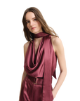Cowl Scarf Tank Top