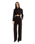 Belted Wide Leg Trouser