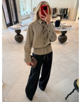 Drawstring Combo Pant