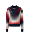 Striped V-Neck Sweater