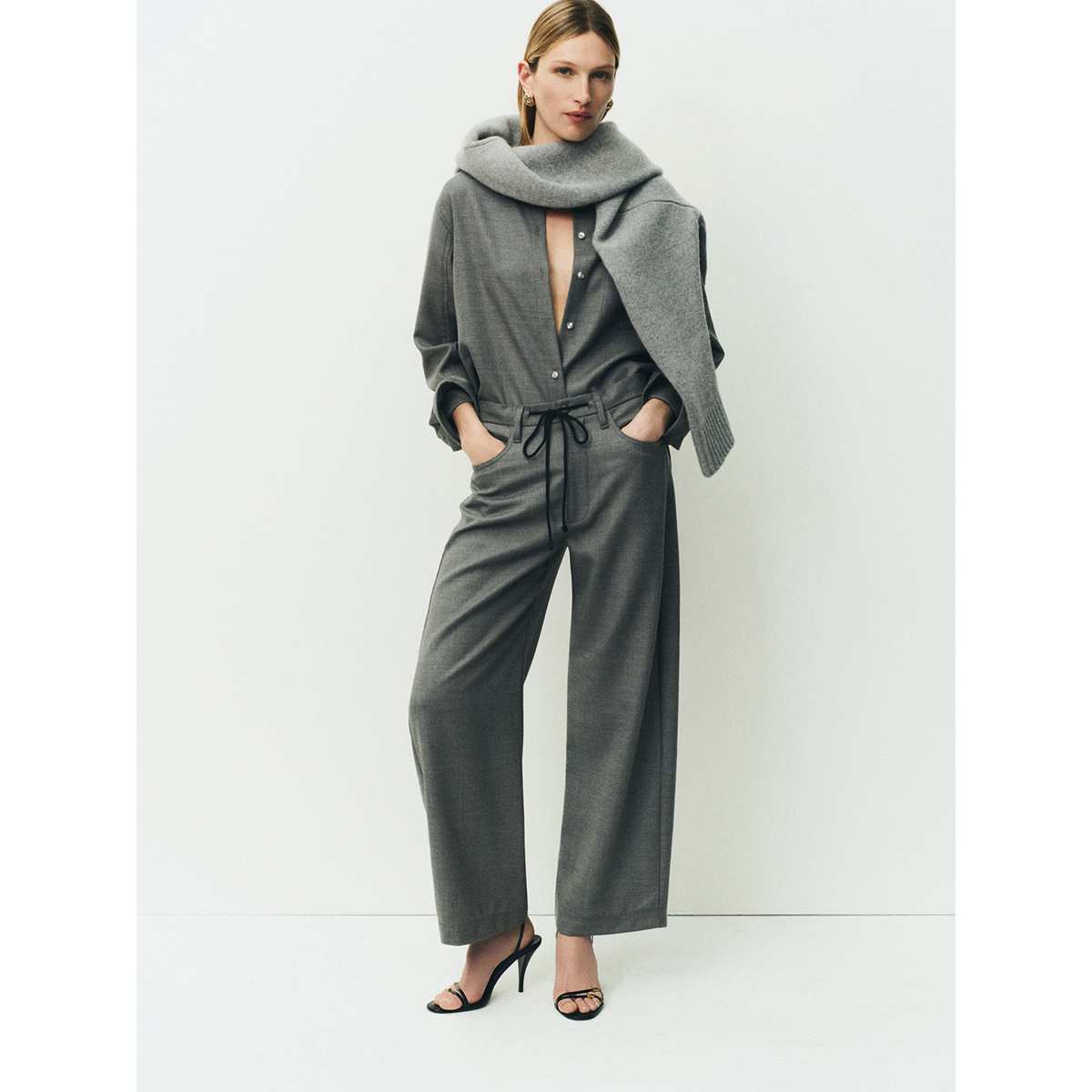 Kayla Shrunken Wool Shirt