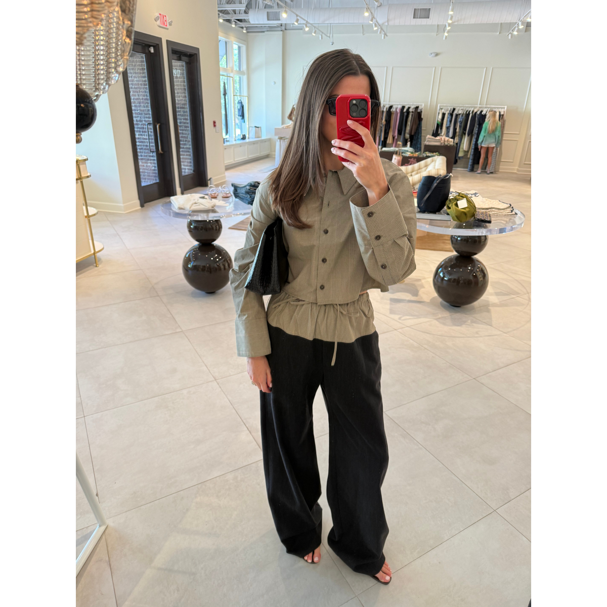 Drawstring Combo Pant