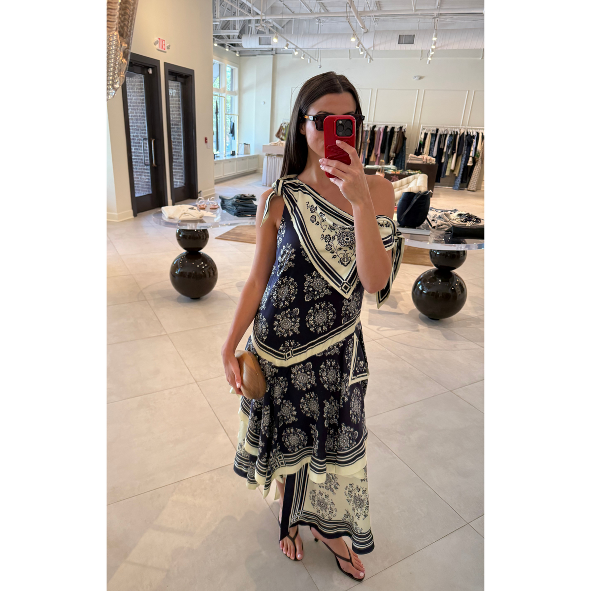 Banderra Silk Scarf Dress