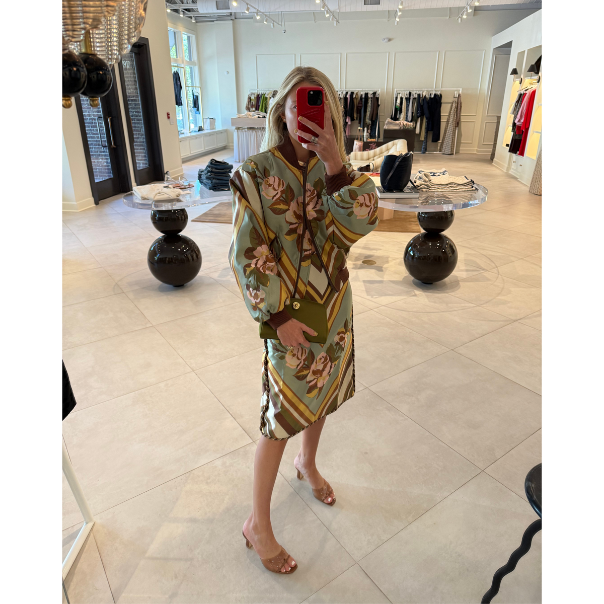 La Rosa Jacquard Skirt