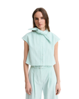 Tie Neck Button Up