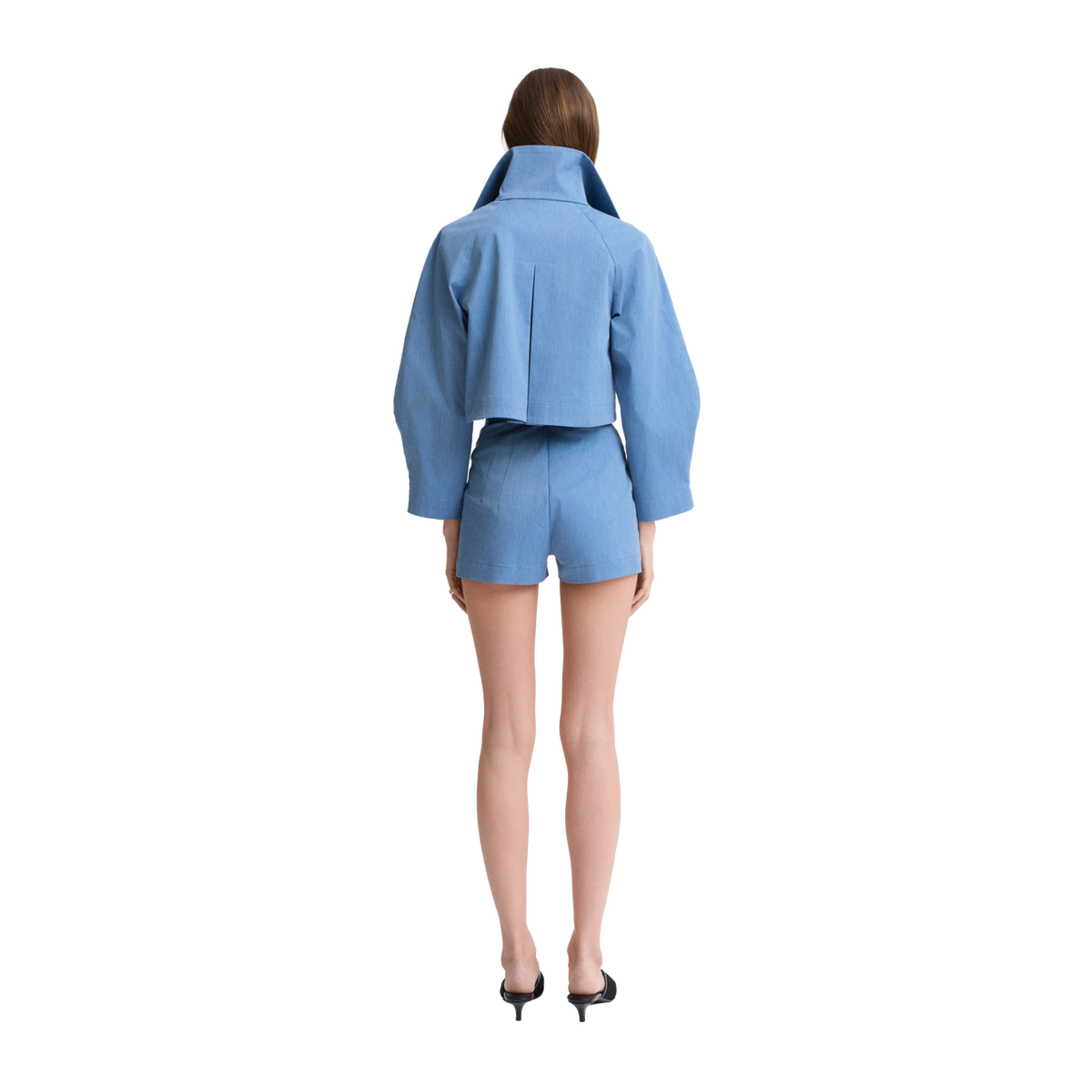 Funnel Neck Swing Jacket