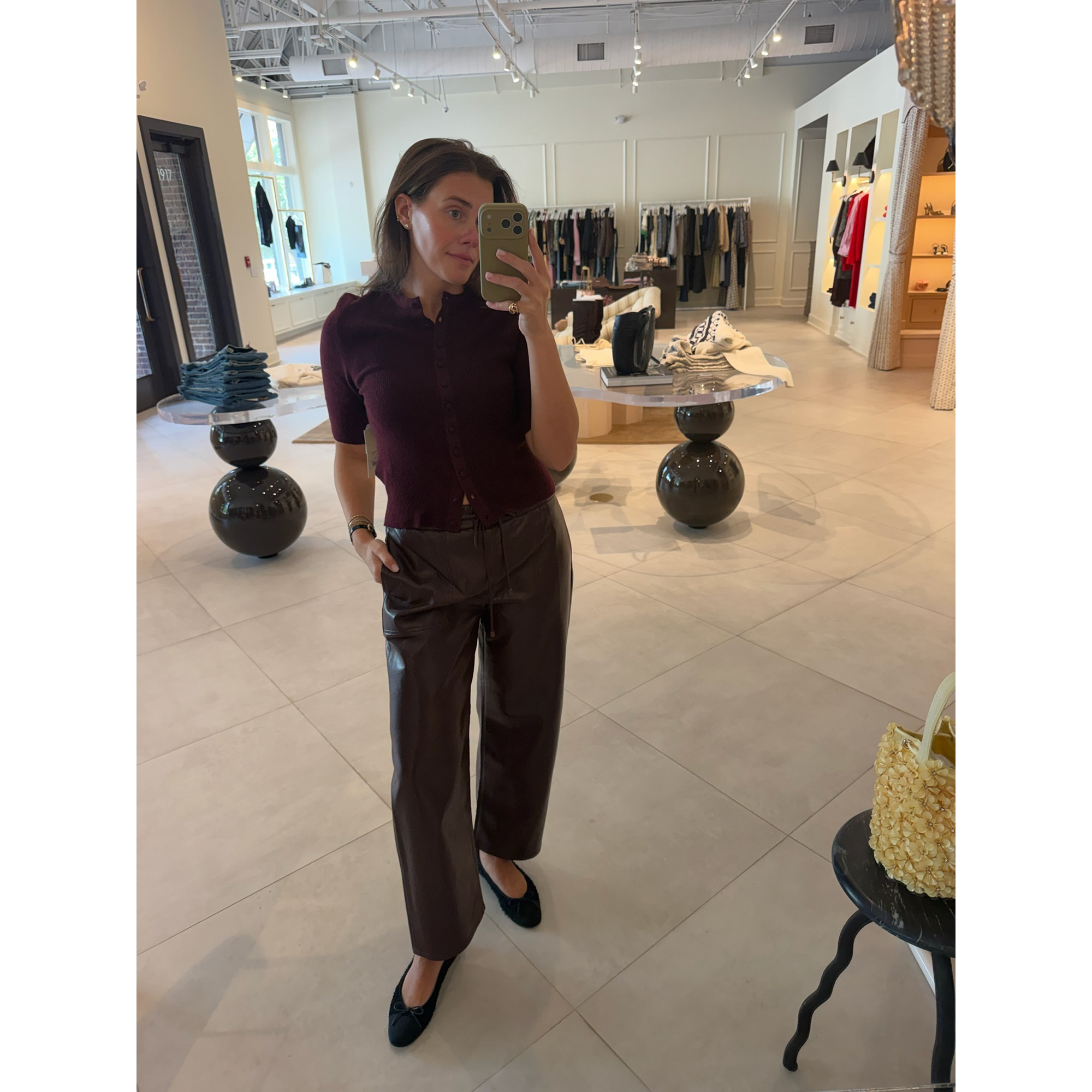 Rework Recycled Leather Pant