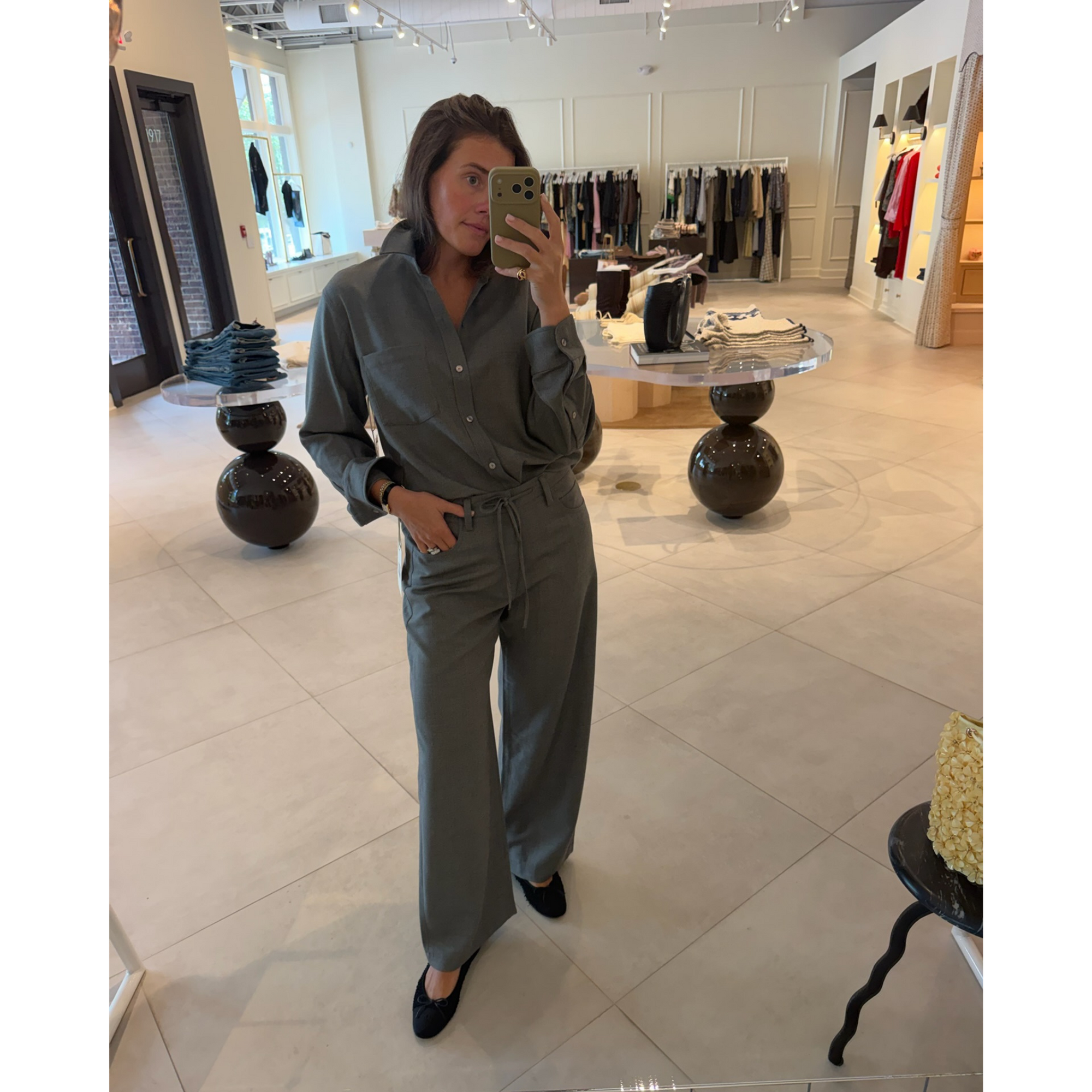 Brynn Drawstring Wool Pant