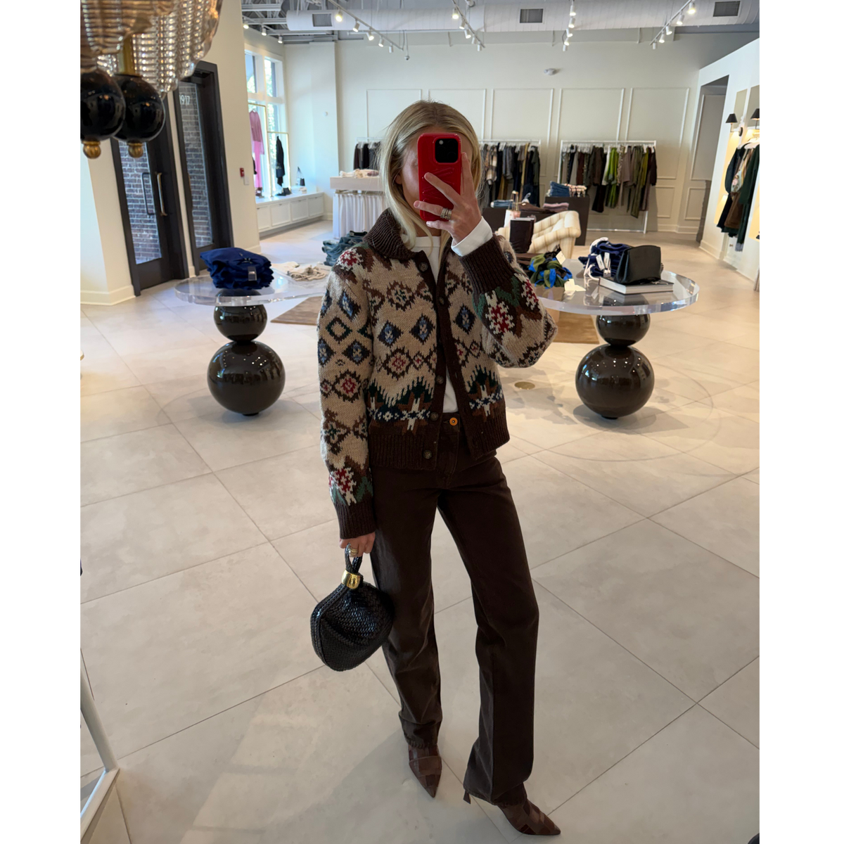 Patterned Cardigan