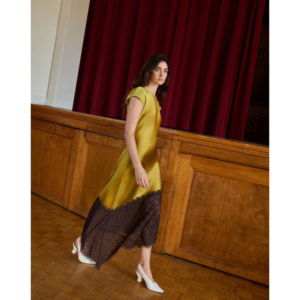 Violeta Lace Combo Dress